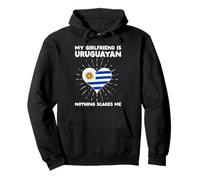 My Girlfriend Is Uruguayan Nothing Scares Me - Uruguay Heart Pullover Hoodie