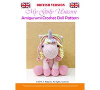 My Girly Unicorn Amigurumi Doll Pattern (British Version)