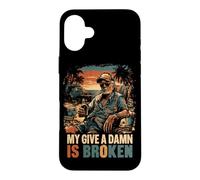 My Give A Damn Is Broken Carefree Design Case for iPhone 16 Plus
