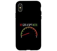 My Give a Sht Meter is Empty shirt funny Sarcastic Saying Case for iPhone X/XS