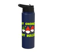 My Gnomes My Rules with Loverleaf Elf Garden Miniature Stainless Steel Insulated Water Bottle