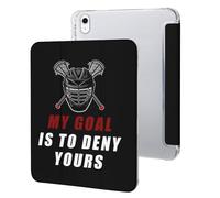 MY GOAL IS TO DENY YOURS LACROSSE Case Compatible for IPAD 10代 (10.9in) Tablet Cases Protective Stand Cover