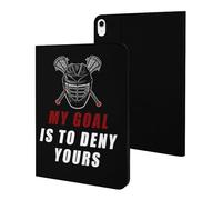 MY GOAL IS TO DENY YOURS LACROSSE Case Compatible for iPad 10代 (10.9in) Tablet Cases Stand Protective Cover with Sleep/Wake
