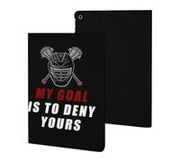 MY GOAL IS TO DENY YOURS LACROSSE Case Compatible for ipad 2019/2020/2021(10.2in) Tablet Cases Stand Protective Cover with Sleep/Wake