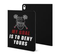 MY GOAL IS TO DENY YOURS LACROSSE Case Compatible for IPAD 2020 AIR 4 （10.9in） Tablet Cases Cover with Pencil Holder Auto Wake/Sleep