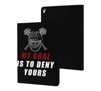 MY GOAL IS TO DENY YOURS LACROSSE Case Compatible for ipad Pro/2016 ipad Pro (9.7in) Tablet Cases Stand Protective Cover with Sleep/Wake