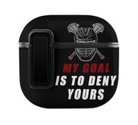 MY GOAL IS TO DENY YOURS LACROSSE Case Compatible with AirPods 4 Hard Earphone Case Protective Cover
