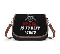MY GOAL IS TO DENY YOURS LACROSSE Crossbody Bags for Women Shoulder Messenger Bag Purse Handbags