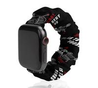 MY GOAL IS TO DENY YOURS LACROSSE Replacement Watchband Cute Printed Watch Strap Elastic Solo Loop Bands Compatible for Apple Watch 38mm/40mm