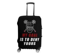 My Goal is to Deny Yours Lacrosse Suitcase Cover Washable Luggage Protective Covers Travel M