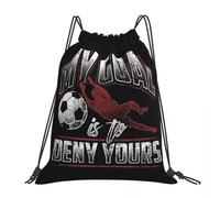 My Goal Is To Deny Yours Soccer Goalie Goalie Backpacks Drawstring Bundle Pocket Sundries Bag Book Bags For Man Woman School