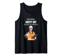 My Goal Stay Safe | Safety First | National Safety Day Gift Tank Top