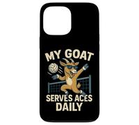 My Goat Serves Aces Funny Volleyball Design Case for iPhone 13 Pro Max