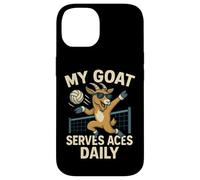 My Goat Serves Aces Funny Volleyball Design Case for iPhone 14