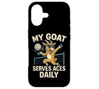 My Goat Serves Aces Funny Volleyball Design Case for iPhone 17