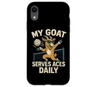 My Goat Serves Aces Funny Volleyball Design Case for iPhone XR