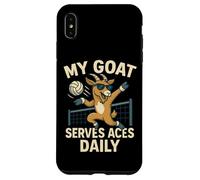My Goat Serves Aces Funny Volleyball Design Case for iPhone XS Max