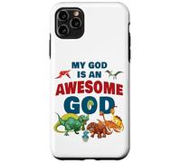 My GOD is an Awesome GOD - Christian Faith Kids Dinosaur Case for iPhone 11 Pro Max