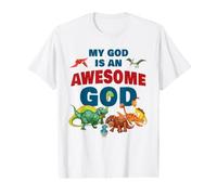 My GOD is an Awesome GOD - Christian Faith Kids Dinosaur Value Graphic T-Shirt