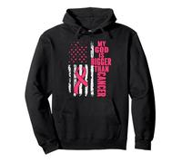 My God Is Bigger Than Cancer Breast Cute Pink Ribbon Jesus Pullover Hoodie
