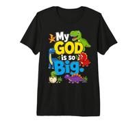 My GOD is So Big - Christian Faith Kids & Adult Dinosaur Premium T-Shirt