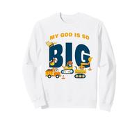 My GOD is So Big - Construction Kids Christian Faith Animals Sweatshirt