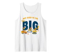 My GOD is So Big - Construction Kids Christian Faith Animals Tank Top