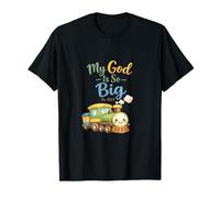 My God is So Big Cute Train Illustration Funny Kids Design T-Shirt