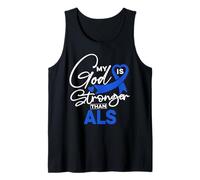 My God is Stronger Than ALS Awareness Christian Men Women Tank Top