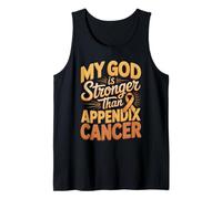 My God is Stronger Than Appendix Cancer Faith Tank Top