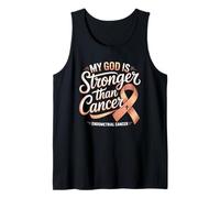 My God is Stronger Than Cancer Endometrial Faith Tank Top