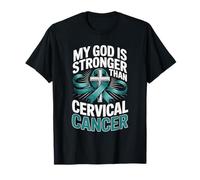 My God is Stronger Than Cervical Cancer Hope T-Shirt