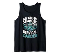 My God is Stronger Than Cervical Cancer Hope Tank Top