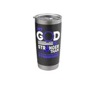 My God is Stronger Than Cyclic Vomiting Syndrome Awareness Stainless Steel Insulated Tumbler