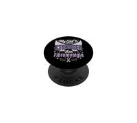 My God Is Stronger Than Fibromyalgia PopSockets Adhesive PopGrip