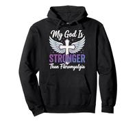 My God Is Stronger Than Fibromyalgia Pullover Hoodie
