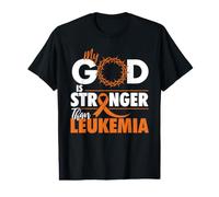 My God is Stronger Than Leukemia - Leukemia Awareness Value Graphic T-Shirt