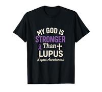 My God is Stronger Than Lupus - Lupus Awareness T-Shirt