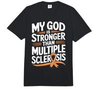 My God is Stronger Than Multiple Sclerosis Comfort Colors Adult Heavyweight T-Shirt