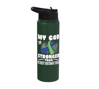My God is Stronger Than Neurofibromatosis Stainless Steel Insulated Water Bottle