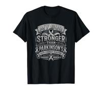 My God is Stronger Than Parkinson's Awareness Christian T-Shirt