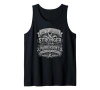 My God is Stronger Than Parkinson's Awareness Christian Tank Top