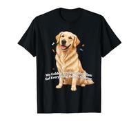My Golden Retriever Diet Plan Eat Everything, Regret Nothing Value Graphic T-Shirt, Men, Black, S