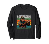 My Golf Game is Like Sasquatch Retro Golf Joke Long Sleeve T-Shirt