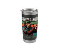 My Golf Game is Like Sasquatch Retro Golf Joke Stainless Steel Insulated Tumbler