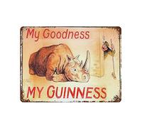My Goodness My Guinness Vintage tin Sign Metal Poster Home Bar Cafe Club Garden Farm Decor Hanging Poster Retro Wall Art Prints 12x16in (30x40cm)