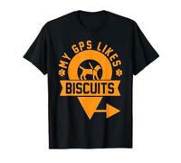 My GPS Likes Biscuits Funny Blind Service Animal Guide Dog T-Shirt