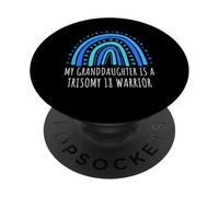 My Granddaughter Is A T18 Warrior Gift PopSockets Adhesive PopGrip