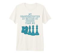 My Granddaughter is Better At Chess Than Me, Grandad Premium T-Shirt