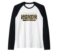 My Granddaughter Served Our Country with Honor Veteran Raglan Baseball Tee